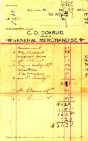 Doxrud Store Receipt
