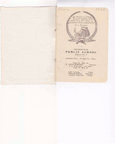 1906 Nelsonville school souvenir