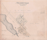 Early Nelsonville Plat Map